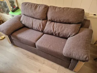 Sofá Cama Gris Tela