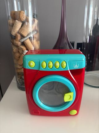 Lavadora Juguete Pilas Roja y Azul