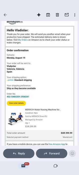 Máquina de Remo Acuática MERACH Mr-R10 Nueva