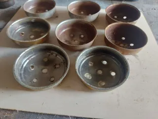 Set 8 Coppette Lampadari Metallo