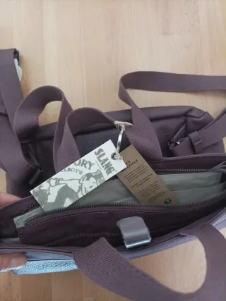 Bolso/ mochila Slang BCN Gris Púrpura