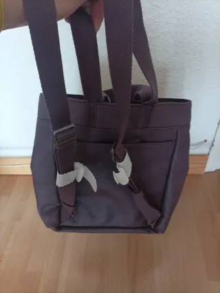 Bolso/ mochila Slang BCN Gris Púrpura