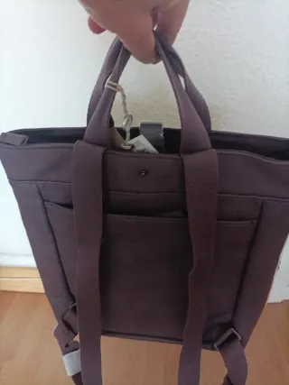 Bolso/ mochila Slang BCN Gris Púrpura