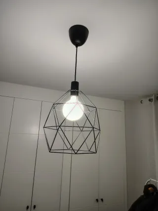 Lámpara colgante geométrica negra Ikea