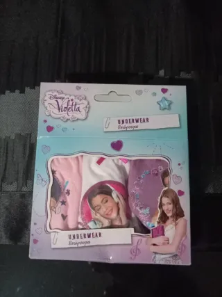 Braguitas Disney Violetta Talla S/M.