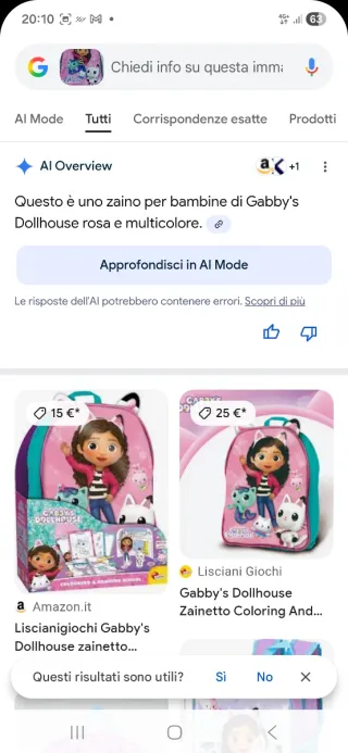 Zainetto Gabby's Dollhouse