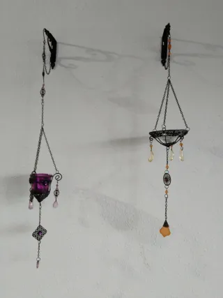 Portavelas colgantes