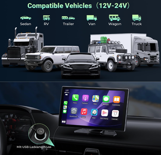 Pantalla 9 Inalámbrica CarPlay/Android Auto