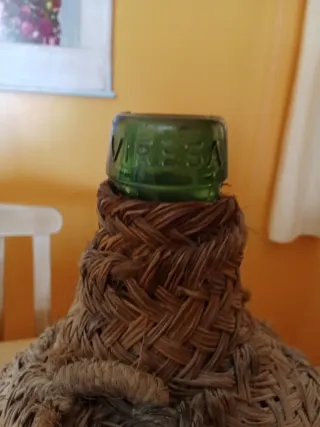 Antigua Garrafa Damajuana Esparto