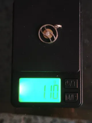 Colgante Oro Blanco y Diamante