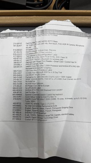 Dell 32GB RAM NVIDIA RTX