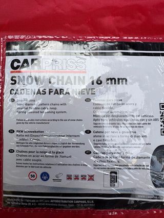 Cadenas de nieve metálicas XL (grandes)