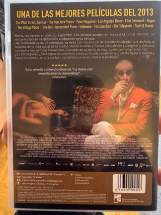 La Gran Belleza DVD - Película Italiana ORIGINAL