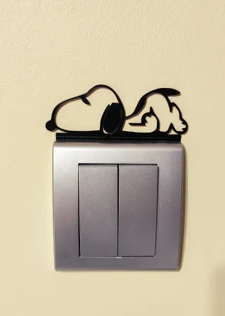 Decorazione Snoopy per interruttore