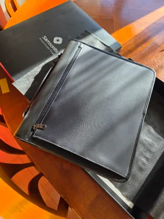 Cartera Portafolios Samsonite,piel Negra