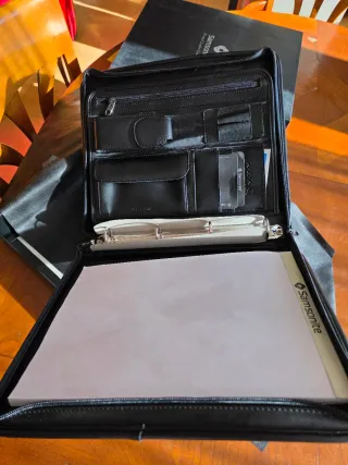Cartera Portafolios Samsonite,piel Negra