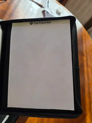 Cartera Portafolios Samsonite,piel Negra