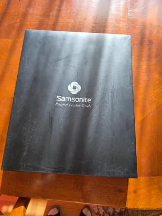Cartera Portafolios Samsonite,piel Negra