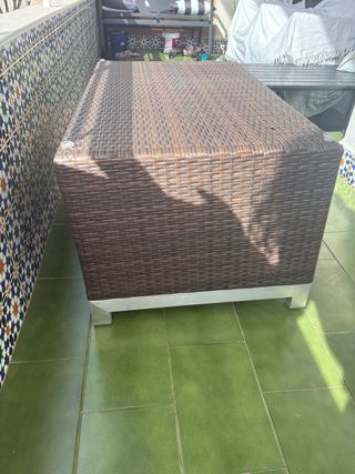 Mesa de exterior mimbre