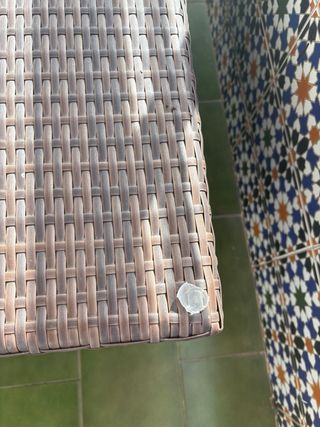 Mesa de exterior mimbre