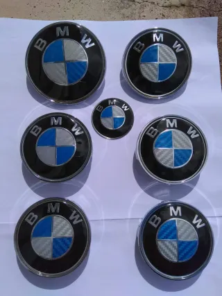 Kit Emblemas BMW Carbono
