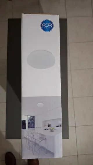 4 unidades Lámpara Techo LED FOR DE-0198-BLA Blanc