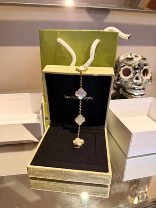 Pulsera y collar Van Cleef & Arpels oro blanco