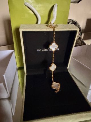 Pulsera y collar Van Cleef & Arpels oro blanco