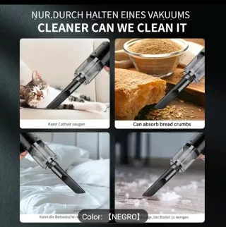 Aspirador Portátil Cordless Negro