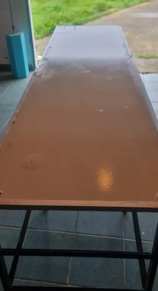 Mostrador para romería metal y madera