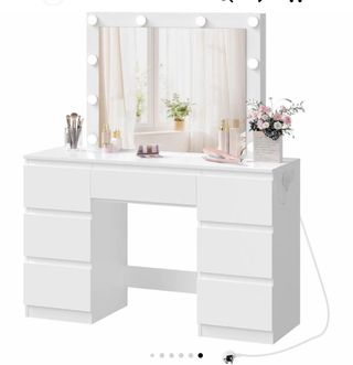 Tocador con Espejo y Luz LED