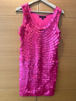 Vestido Plena Fiesta Rosa Talla M