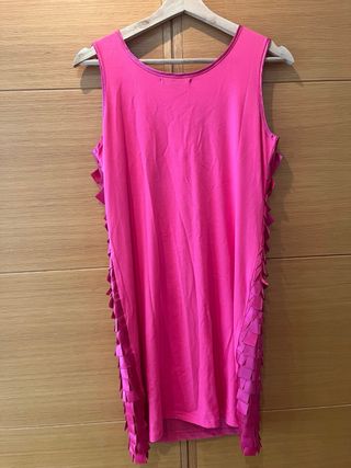 Vestido Plena Fiesta Rosa Talla M