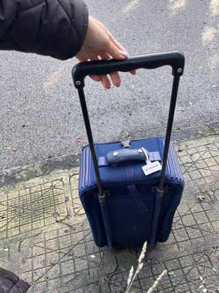 Maleta ruedas Mandarina Duck azul tela