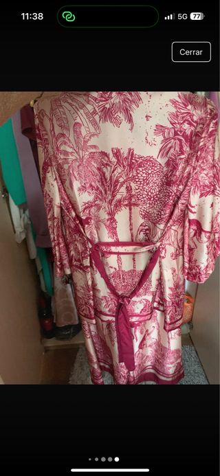 Conjunto beige y rosa piezas única