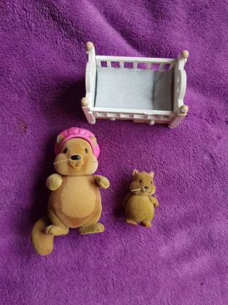 Figuras de ratones de la familia Silvanian