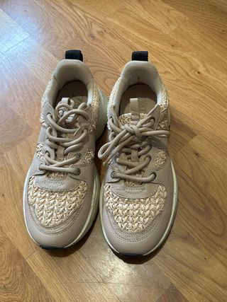 Zapatillas Zara Beige Mujer