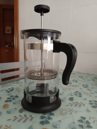 Cafetera de émbolo de cristal de Ikea