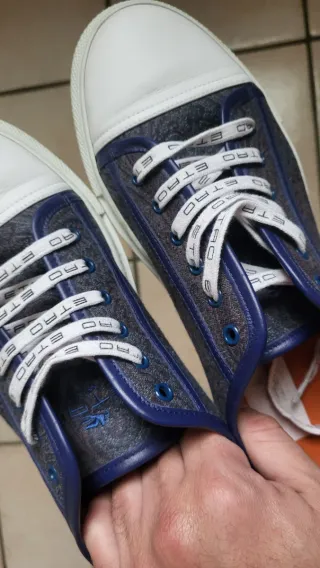 Scarpe Etro originali blu/grigie