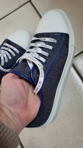 Scarpe Etro originali blu/grigie