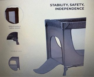 Cuna de viaje plegable, usada 2 veces.