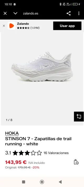 Hoka One One W Stinson 7 Mujer Talla 38