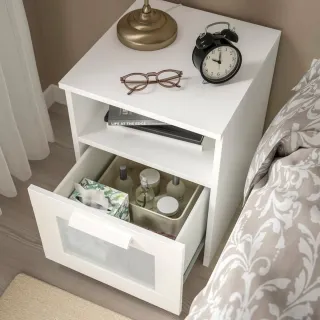 Mesita Noche BRIMNES Ikea Blanca