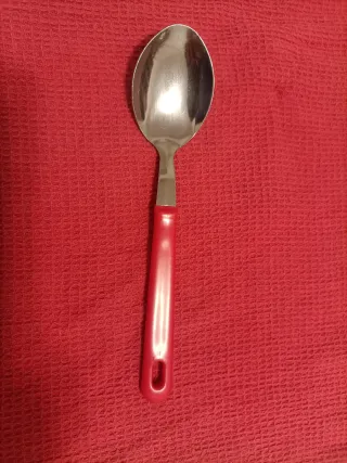 Set 24 posate rosse e argento