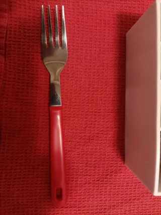 Set 24 posate rosse e argento