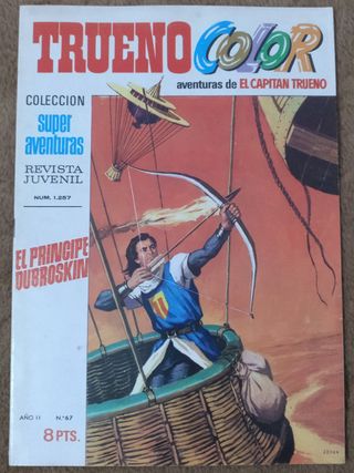 8 TEBEOS DE TRUENO COLOR PRIMERA EPOCA DE 1.970.