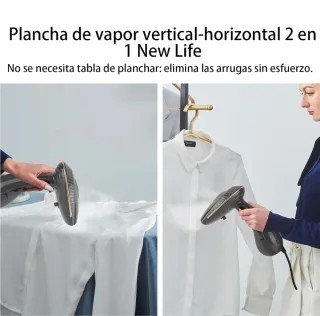 Plancha Vertical Vapor 1500W Negra