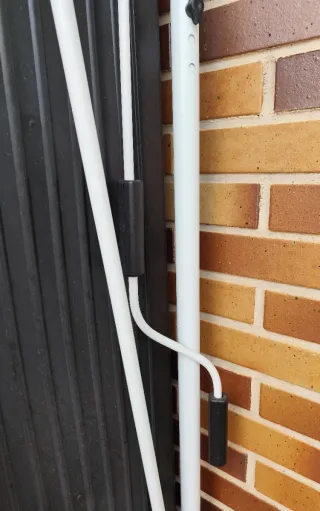 Toldo plegable exterior, ajustable sin taladro