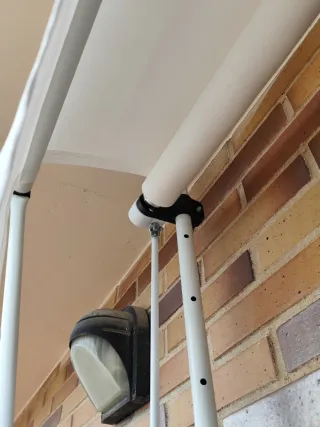 Toldo plegable exterior, ajustable sin taladro