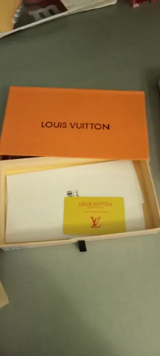 Scatola Louis Vuitton Arancione e Marrone con cust